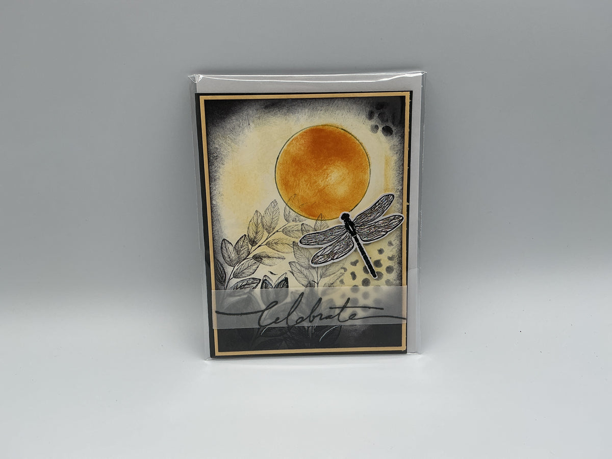 Dragonfly blank card