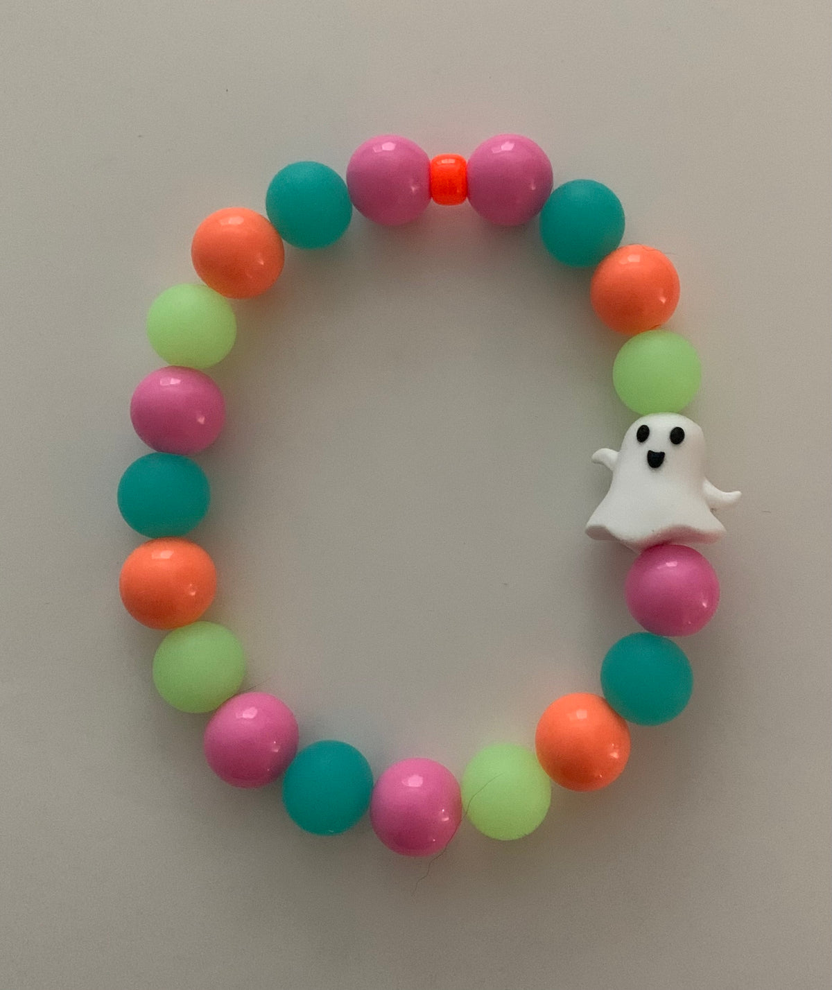Multi Color Glow The Beaded Paw Necklace