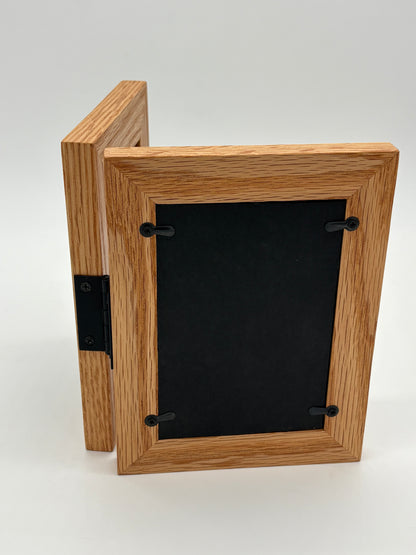 Solid Wood Hinged Double Picture Frame