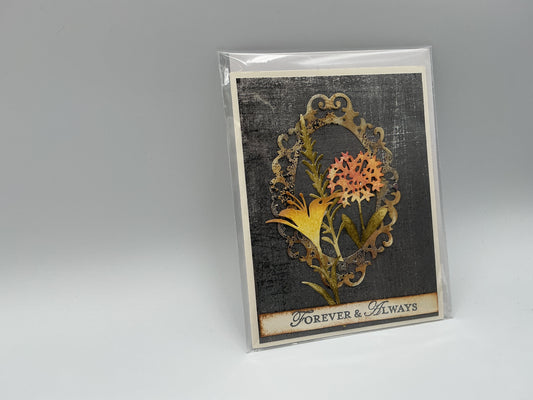 Vintage f&a blank card