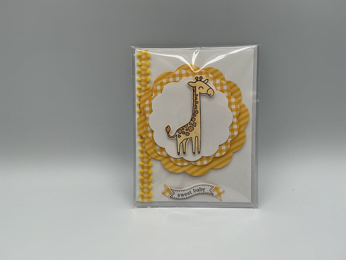Giraffe blank card