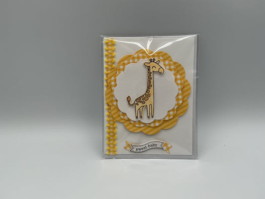Giraffe blank card