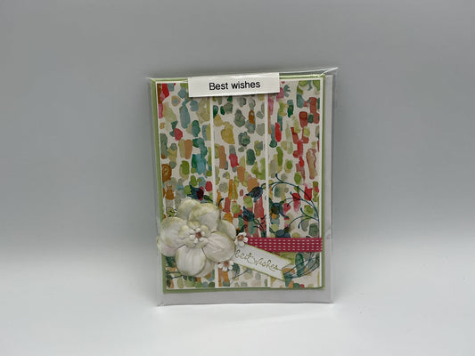 Best wishes blank card
