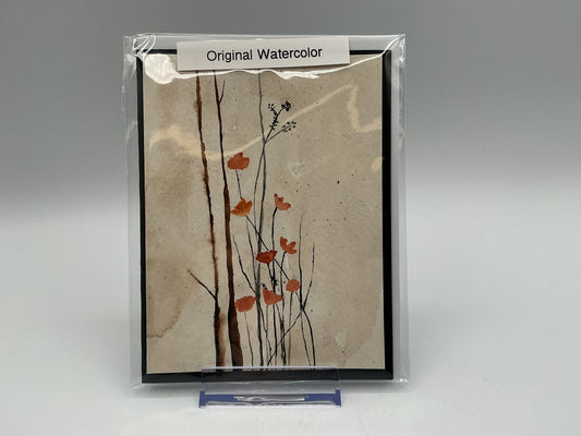 Lilies & Woods original watercolor blank card