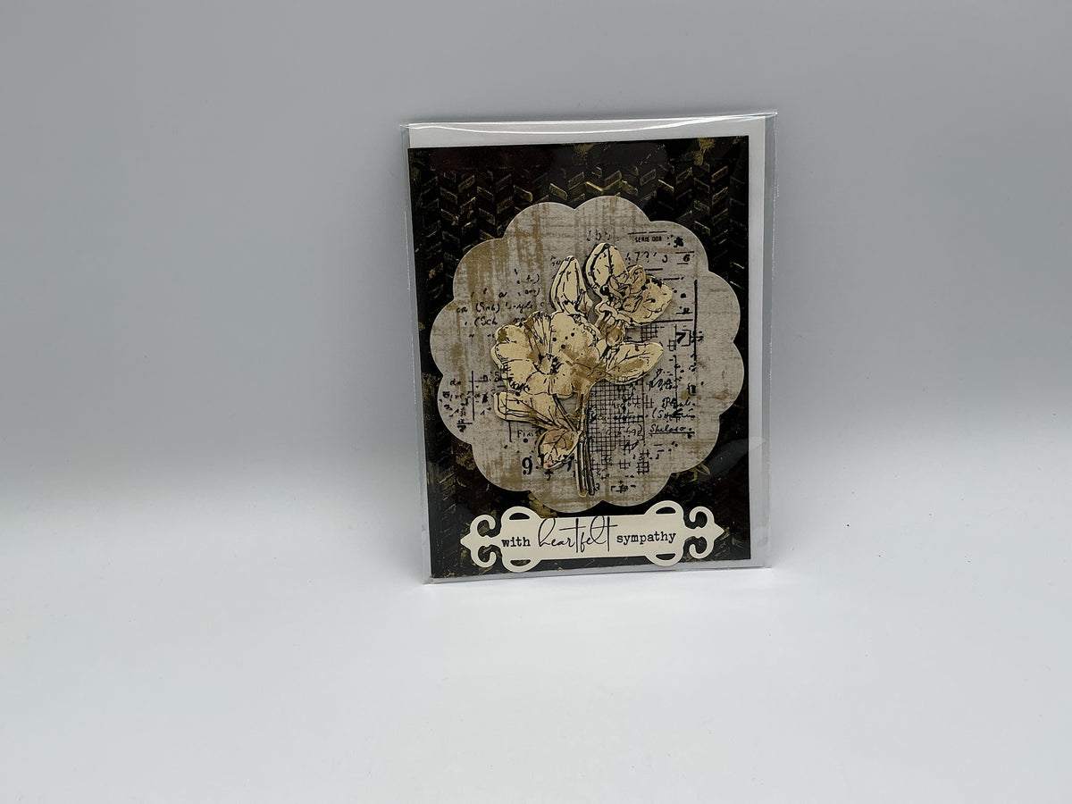 B&g sympathy blank card