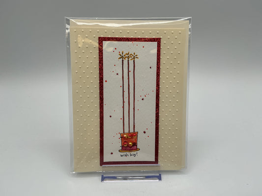 Wish Big original blank card