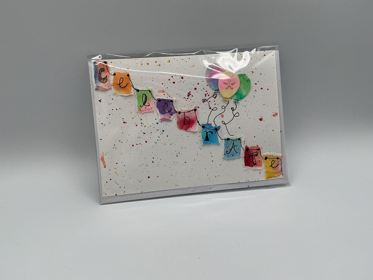 Celebrate boxes blank card
