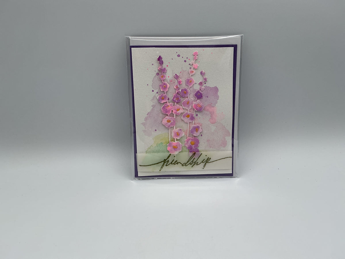 Friendship holly blank card
