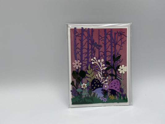 Shooms purple blank card
