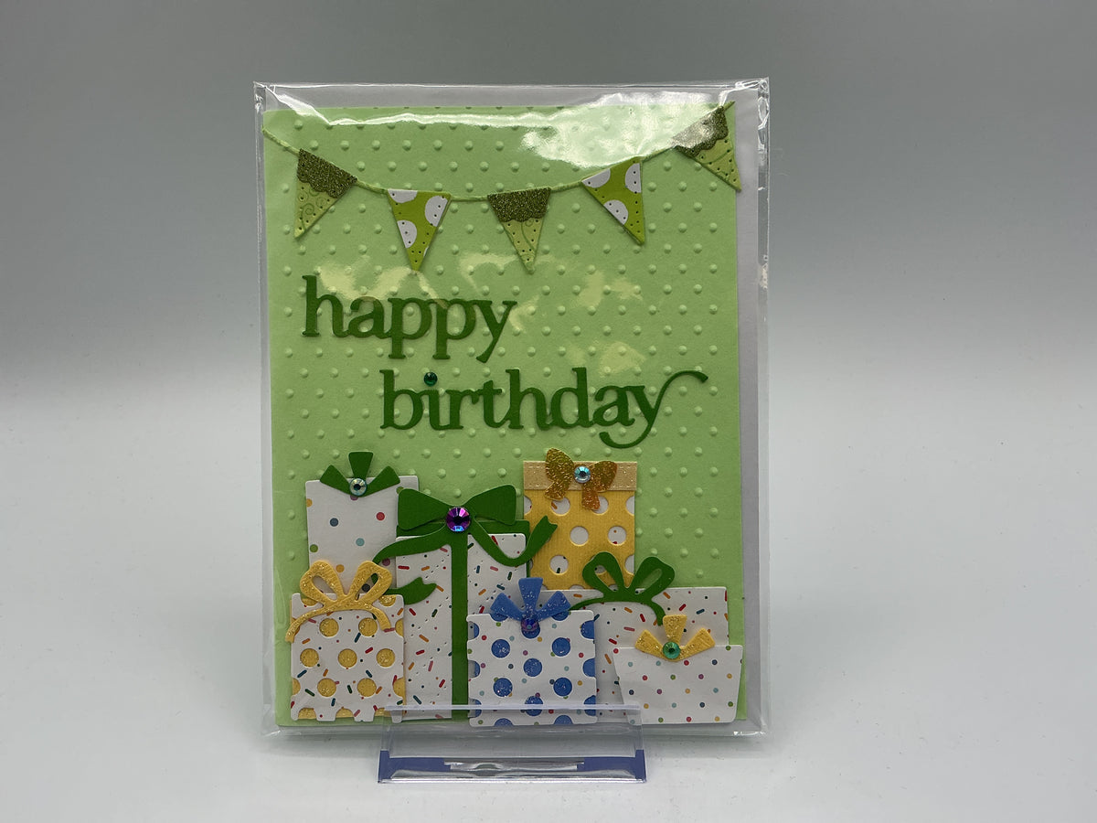 Presents original blank card
