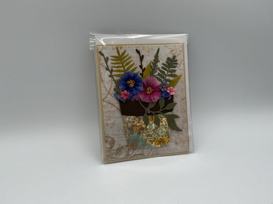 Large funky pot blank card