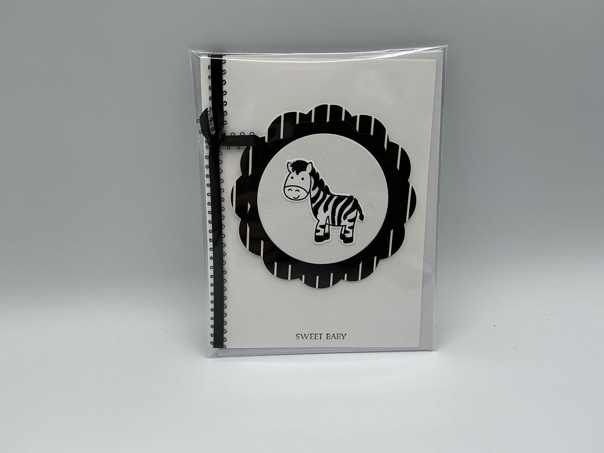Zebra blank card