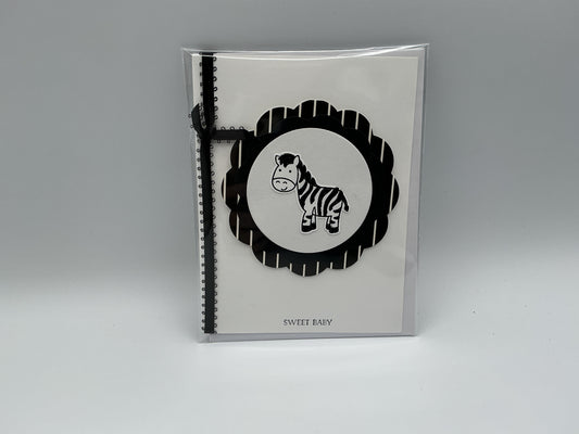 Zebra blank card