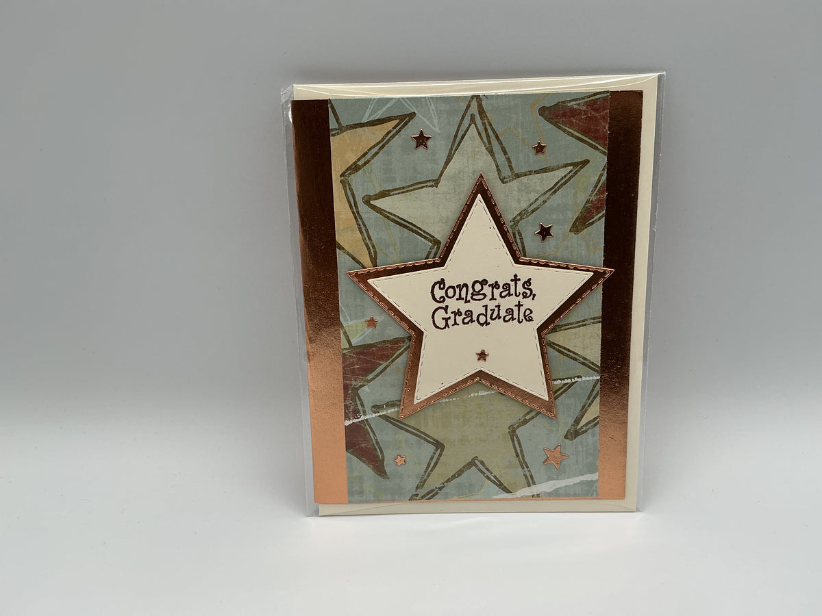 Grad Star copper blank card
