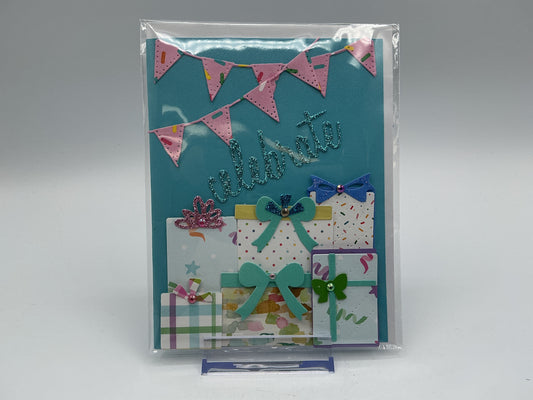 Presents Celebrate original blank card