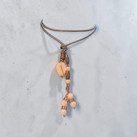 Dark brown Lariat necklace