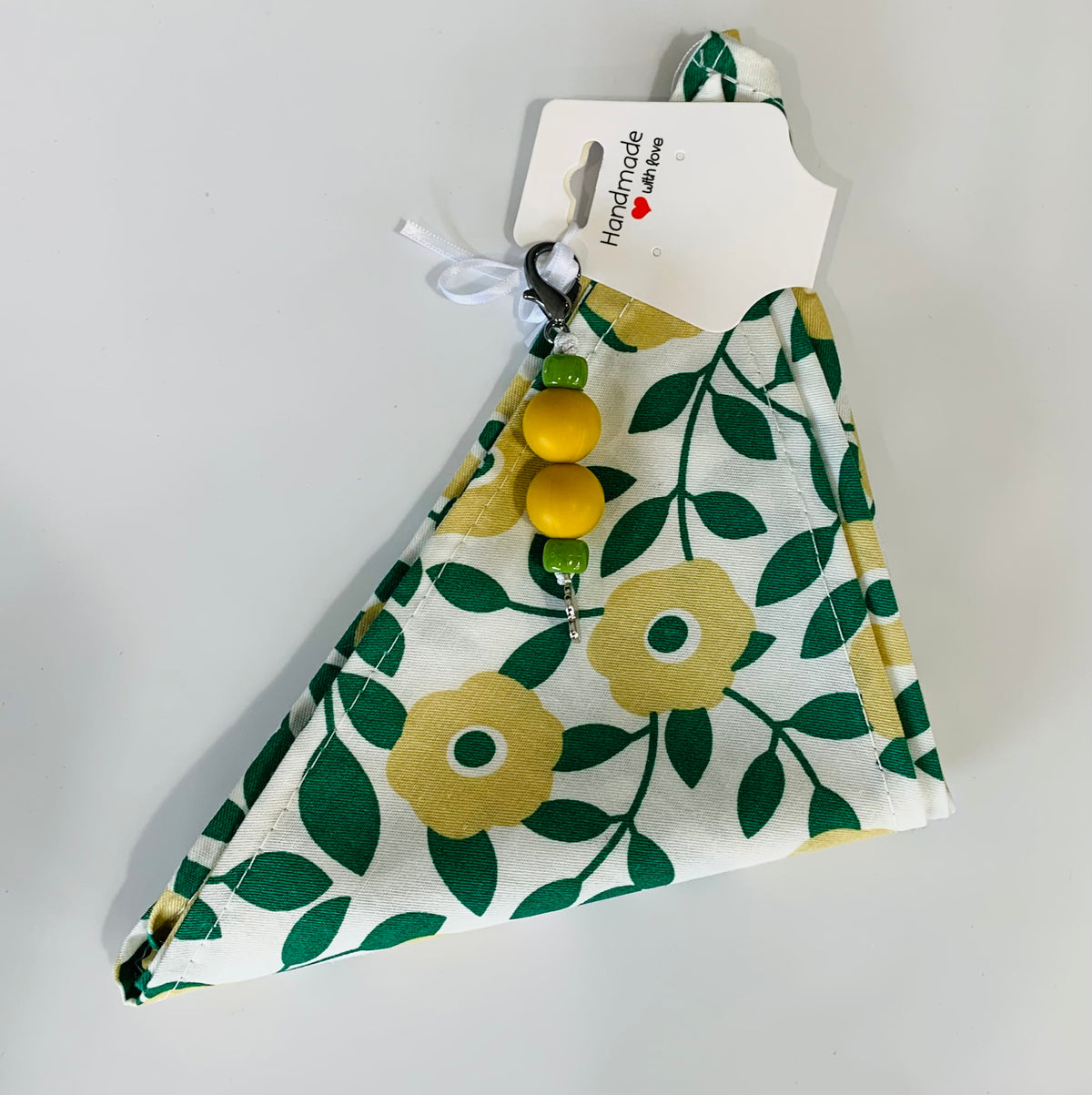S/M Yellow Flower Bandana