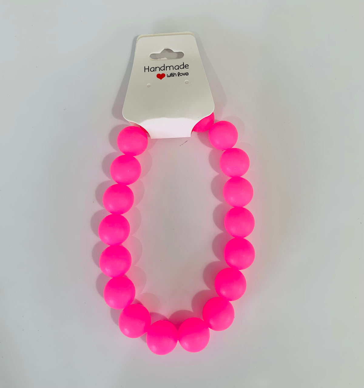 Small Pink Glow Necklace