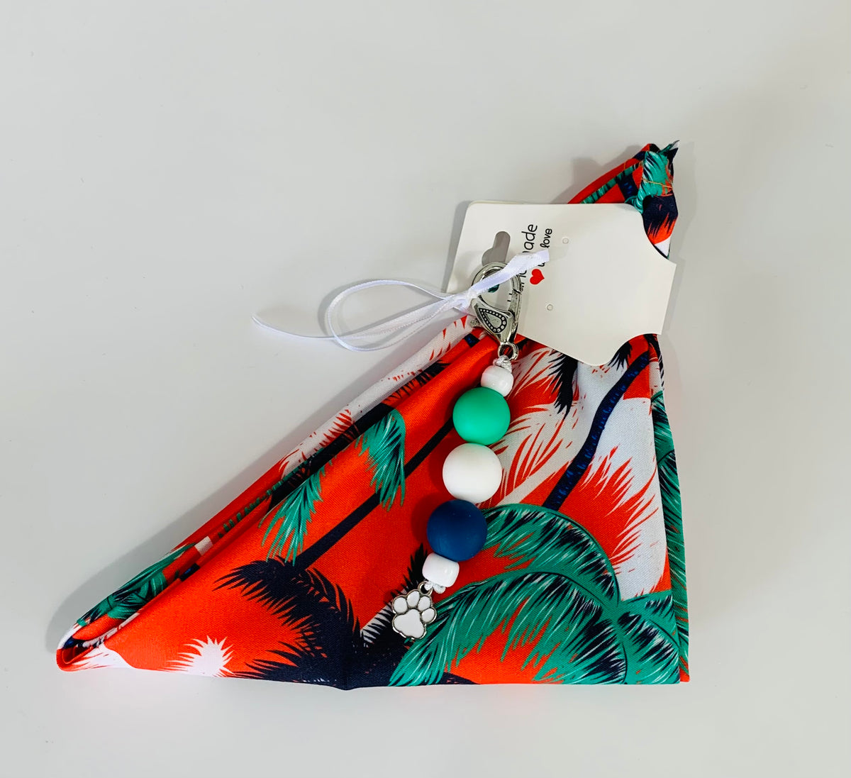 L/XL Green Palm Tree Bandana