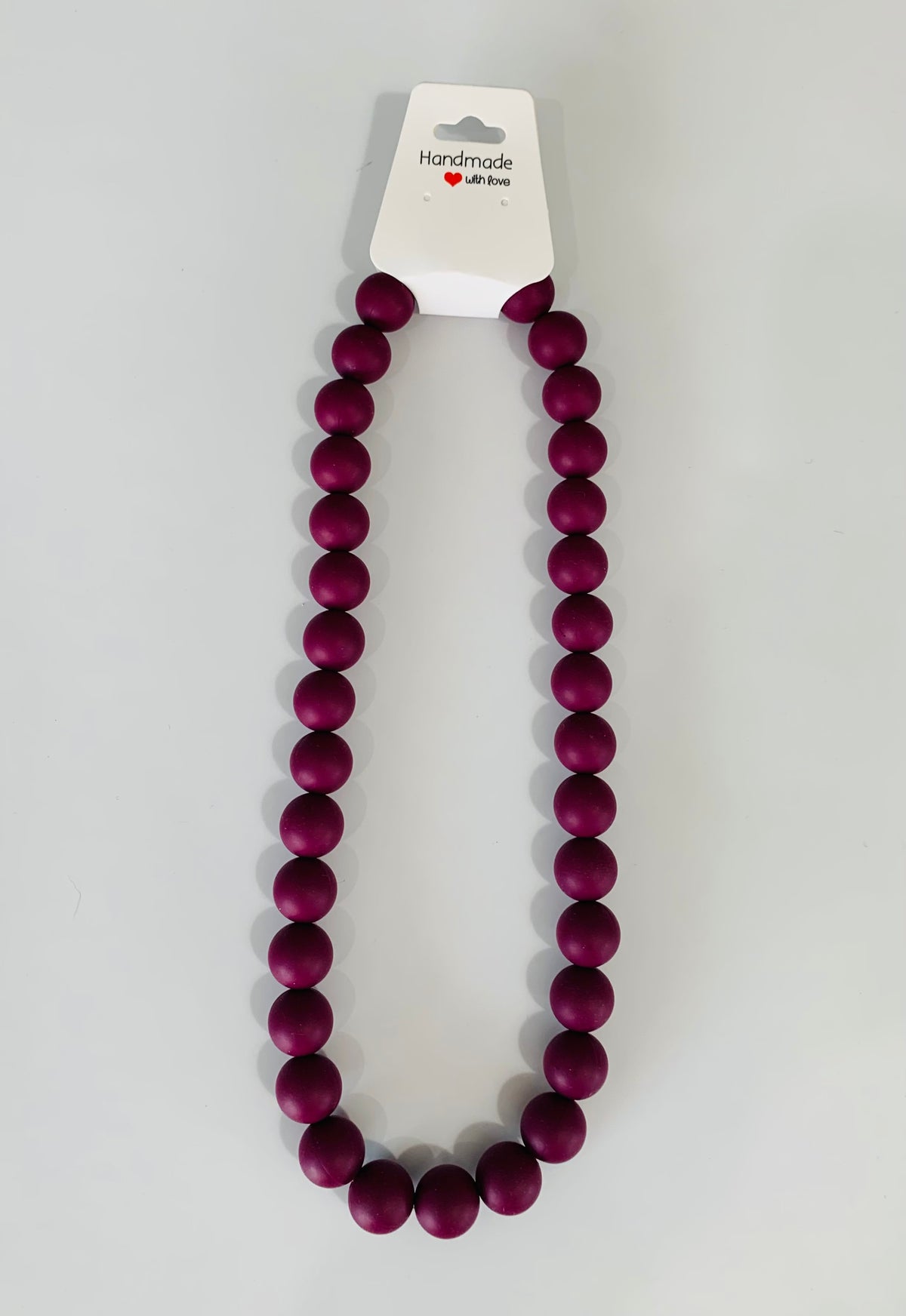 Large Burgundy Color Necklace