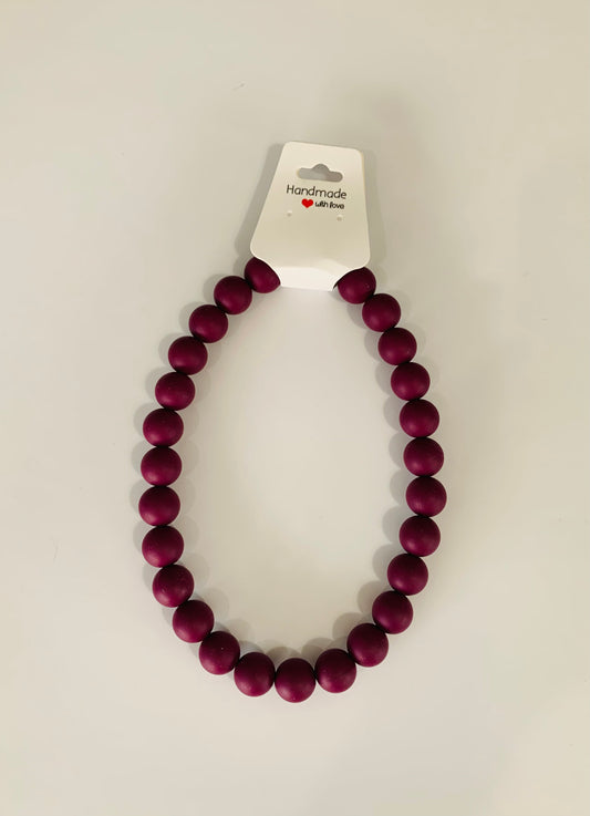 Medium Burgundy Necklace