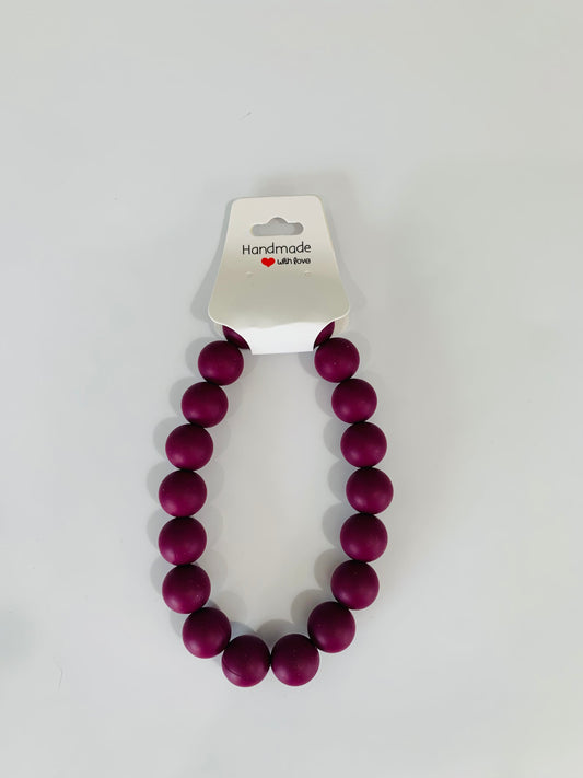 Small Burgundy Color Necklace