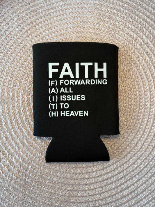 Black and White  "F.A.I.T.H." Drink Sleeve