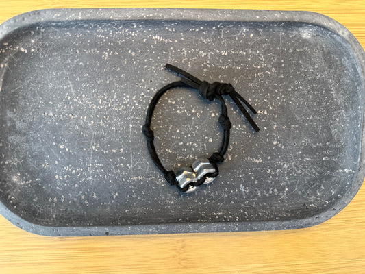 Black  Kids Hex Nut Bracelet