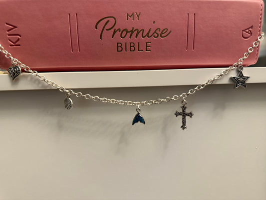11 Silver  Bible Charm