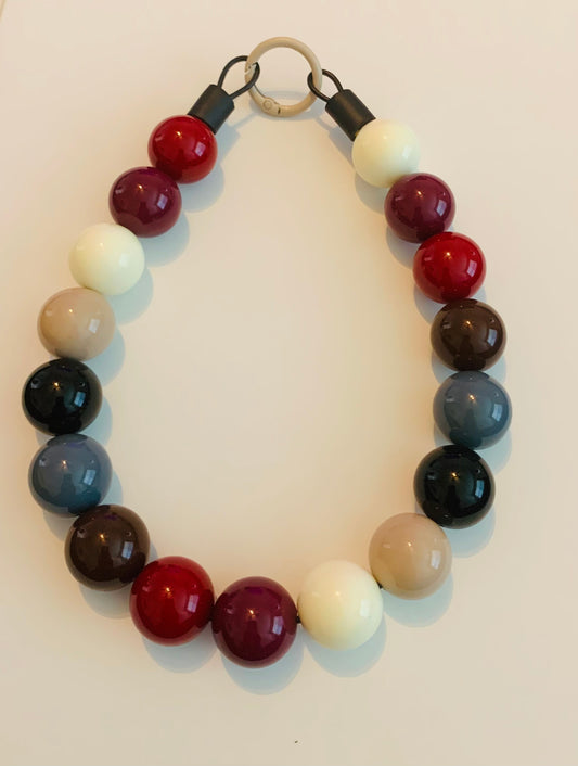 Multi Color The Beaded Paw Necklace Collar