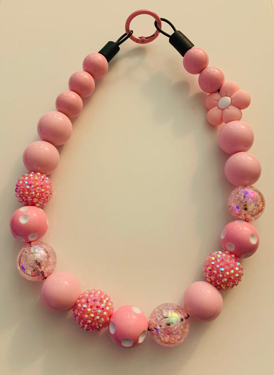 Pink The Beaded Paw Necklace Collar
