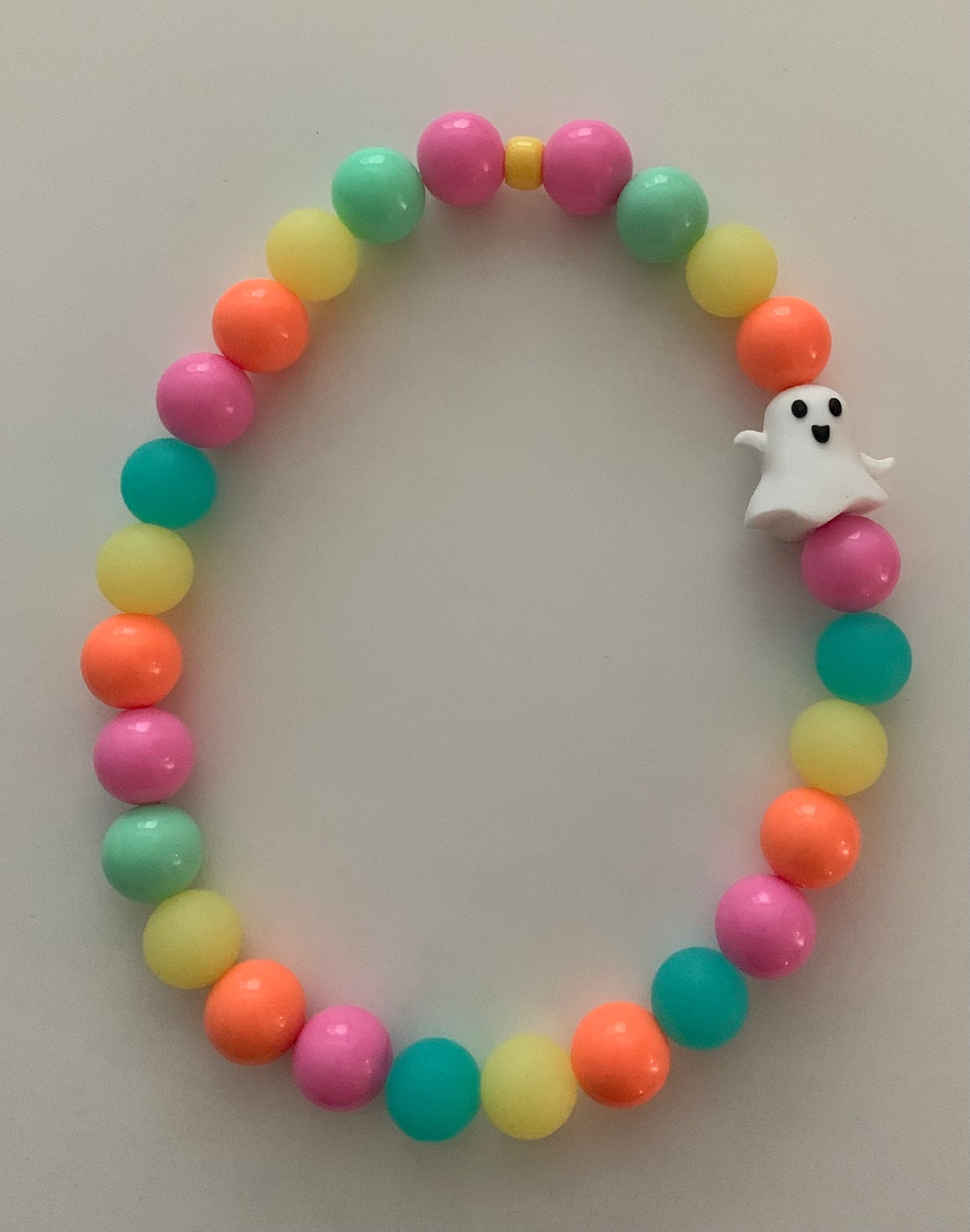 Multi Color Glow The Beaded Paw Necklace