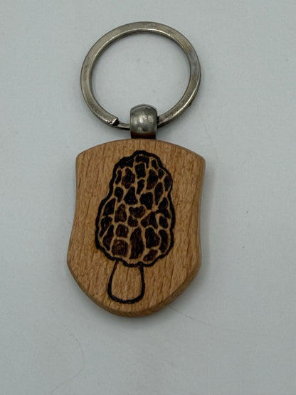 Black and brown Wooden Hive Studio Key chain