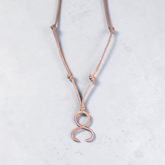 Light brown suede Necklace 2