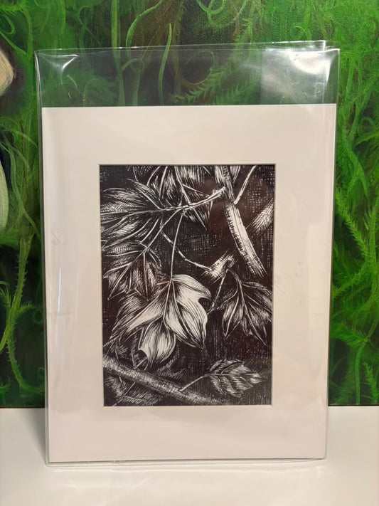 Fall Leaves Art Print 5x7