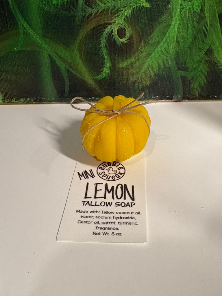 Lemon Tallow Soap - Mini Pumpkin